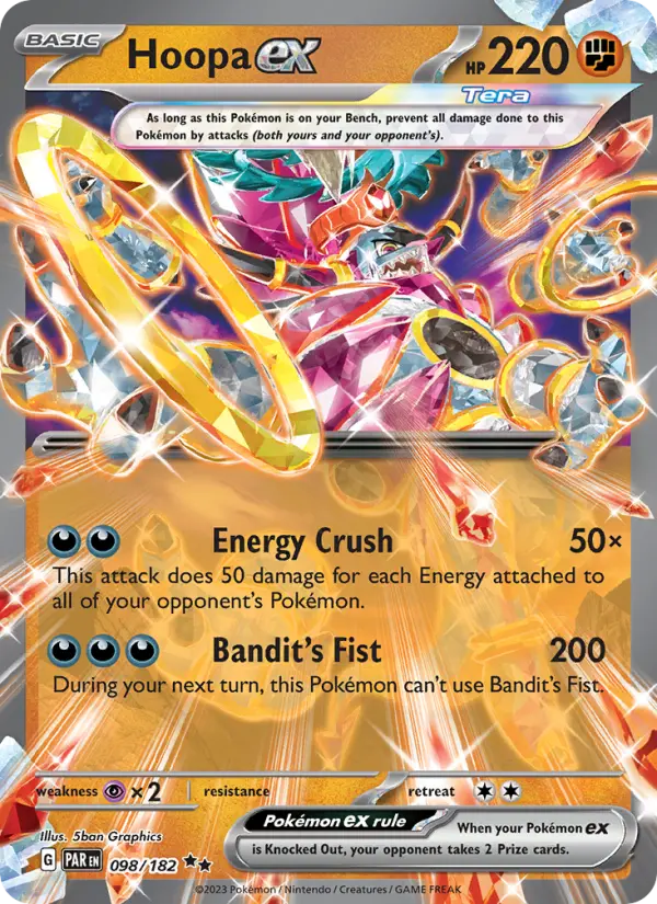Hoopa ex 098 Paradox Rift (SV4) Pokemon Card