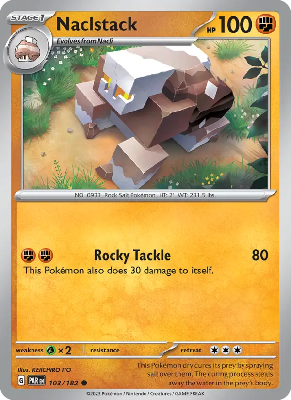 Naclstack 103 Paradox Rift (SV4) Pokemon Card