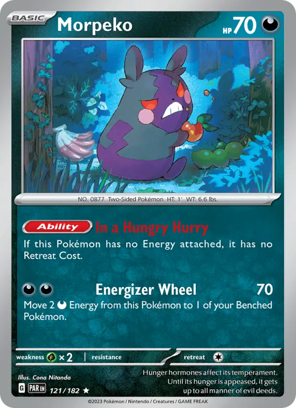 Morpeko 121 Paradox Rift (SV4) Pokemon Card