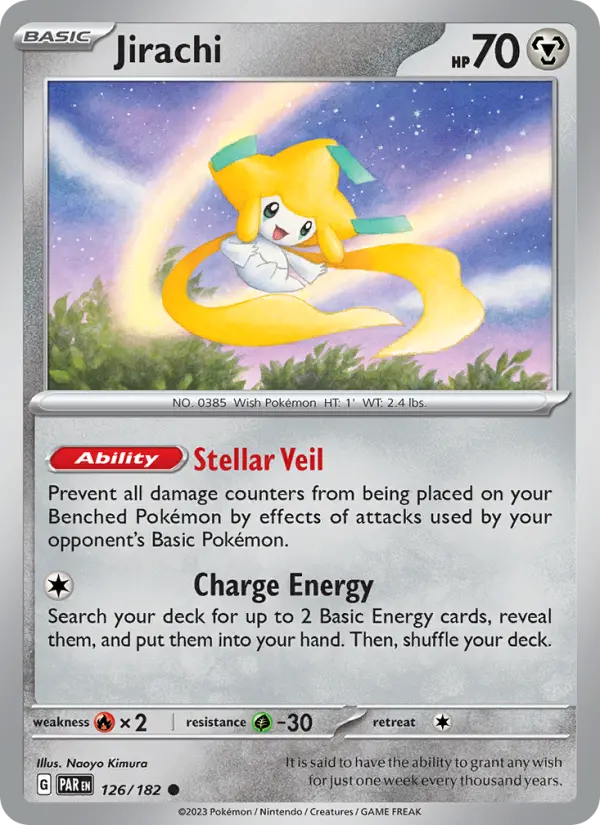 Jirachi 126 Paradox Rift (SV4) Pokemon Card