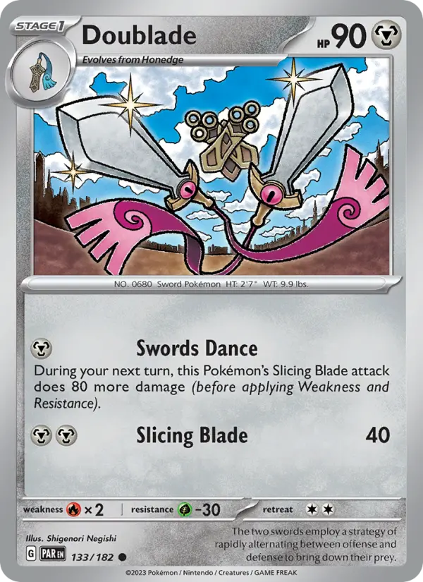 Doublade 133 Paradox Rift (SV4) Pokemon Card