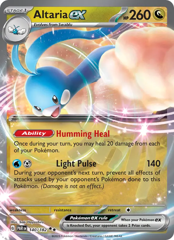 Altaria ex 140 Paradox Rift (SV4) Pokemon Card