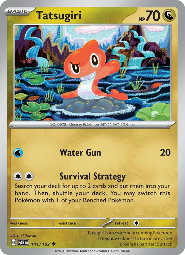 Tatsugiri 141 Paradox Rift (SV4) Pokemon Card