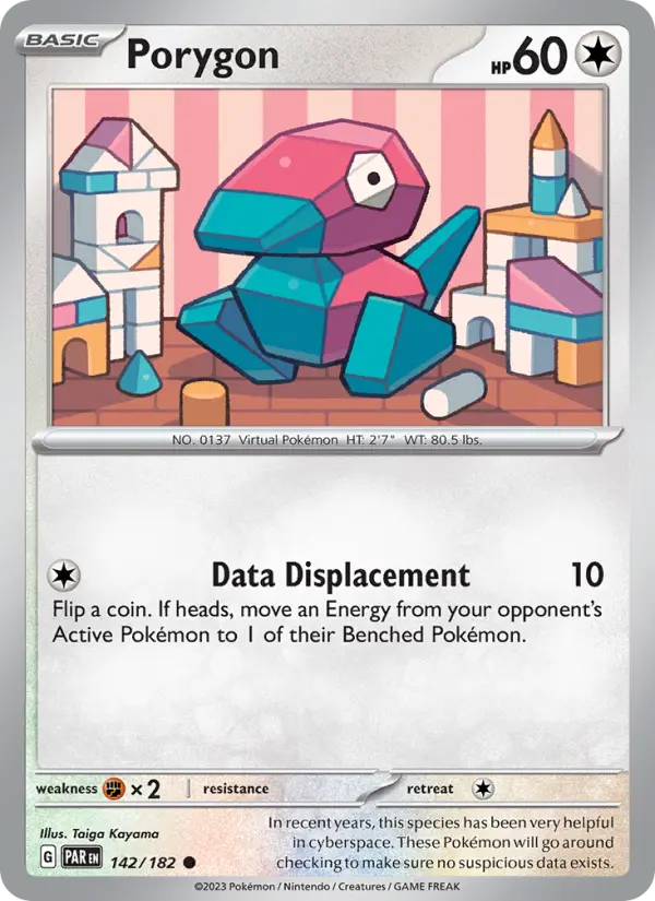 Porygon 142 Paradox Rift (SV4) Pokemon Card
