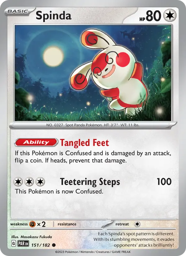 Spinda 151 Paradox Rift (SV4) Pokemon Card