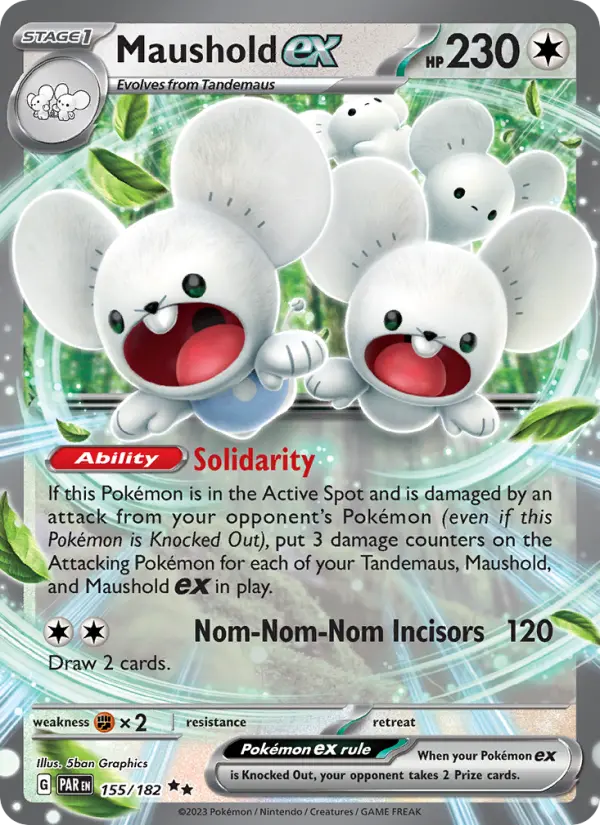 Maushold ex 155 Paradox Rift (SV4) Pokemon Card