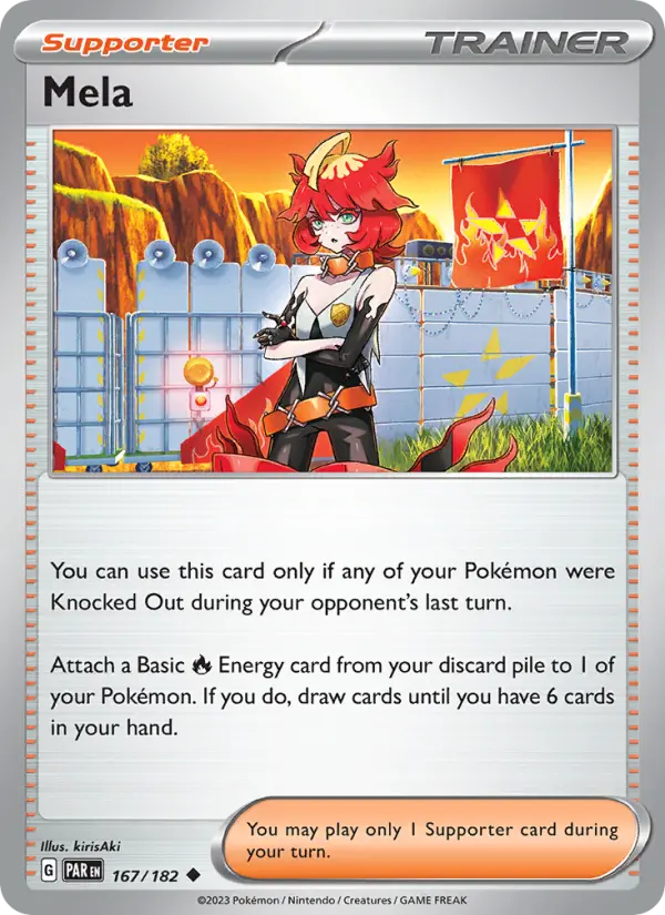 Mela 167 Paradox Rift (SV4) Pokemon Card