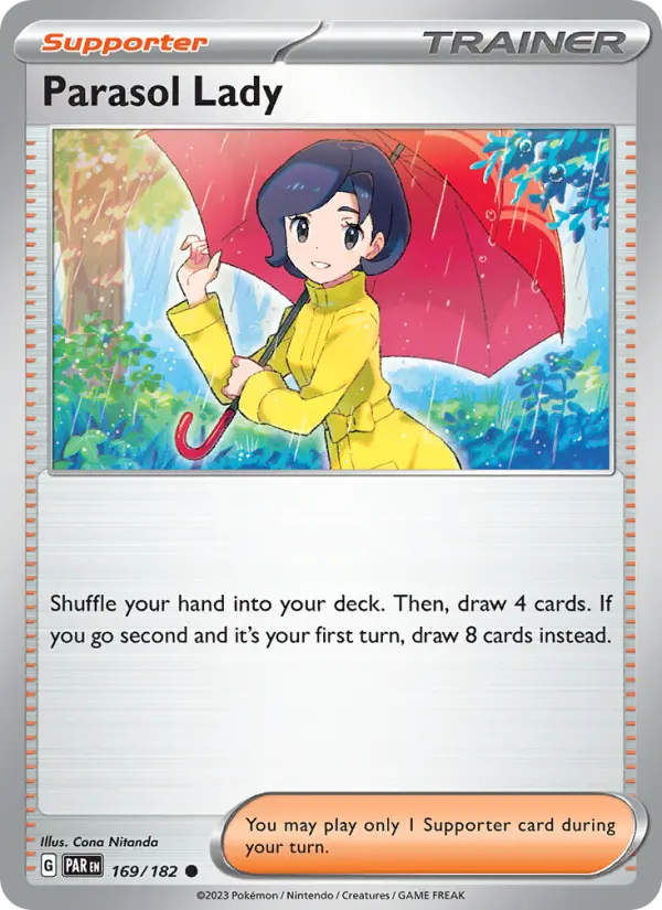 Parasol Lady 169 Paradox Rift (SV4) Pokemon Card