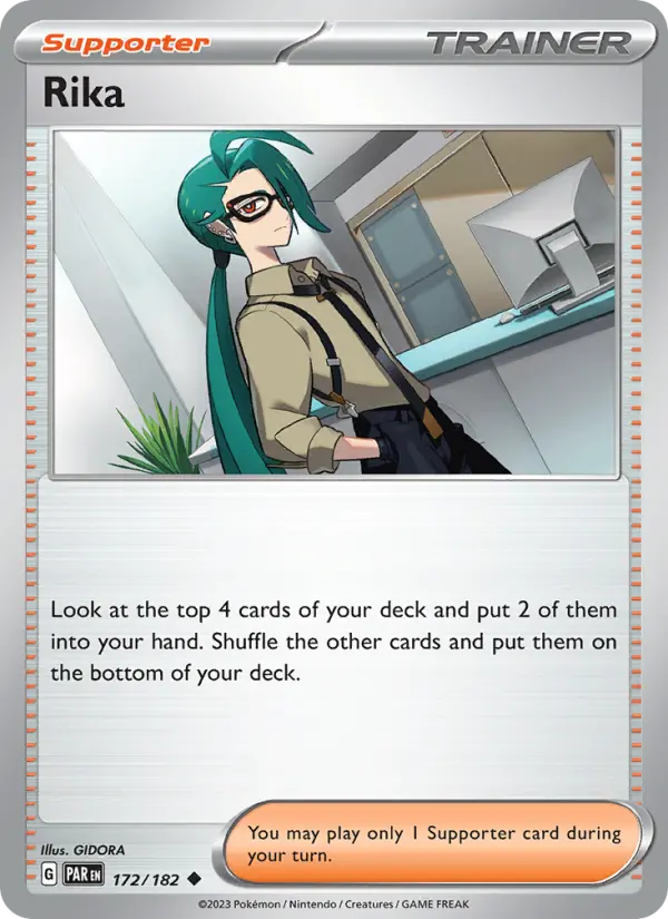 Rika 172 Paradox Rift (SV4) Pokemon Card