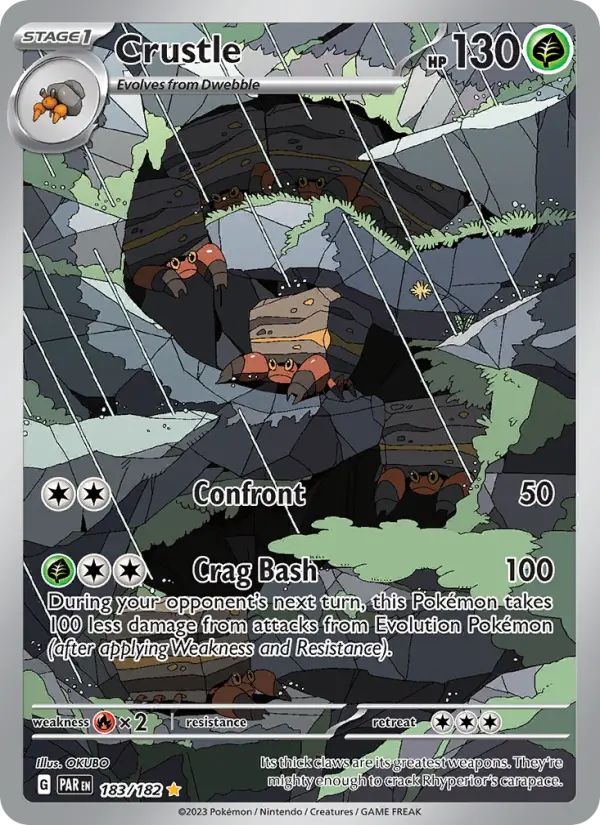 Crustle 183 Paradox Rift (SV4) Pokemon Card