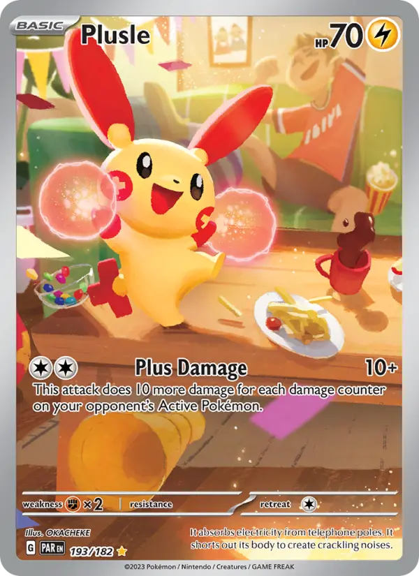 Plusle 193 Paradox Rift (SV4) Pokemon Card