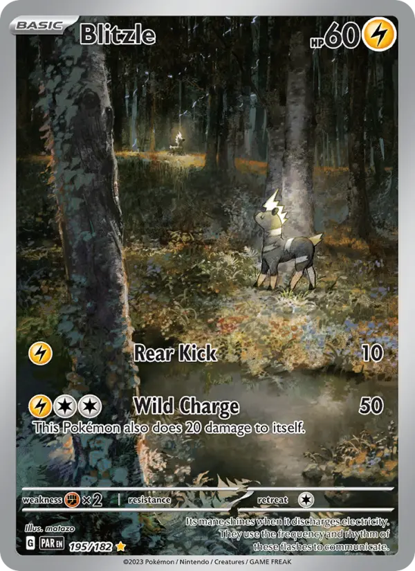 Blitzle 195 Paradox Rift (SV4) Pokemon Card