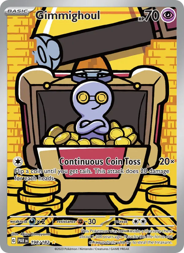 Gimmighoul 198 Paradox Rift (SV4) Pokemon Card