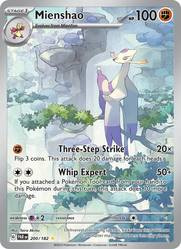 Mienshao 200 Paradox Rift (SV4) Pokemon Card