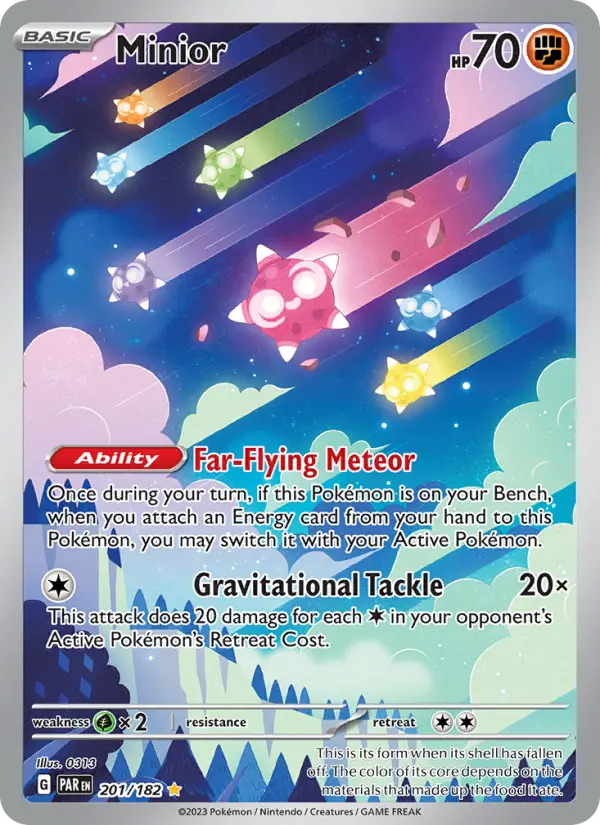 Minior 201 Paradox Rift (SV4) Pokemon Card