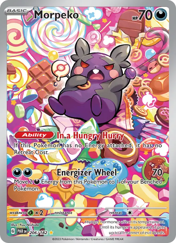 Morpeko 206 Paradox Rift (SV4) Pokemon Card