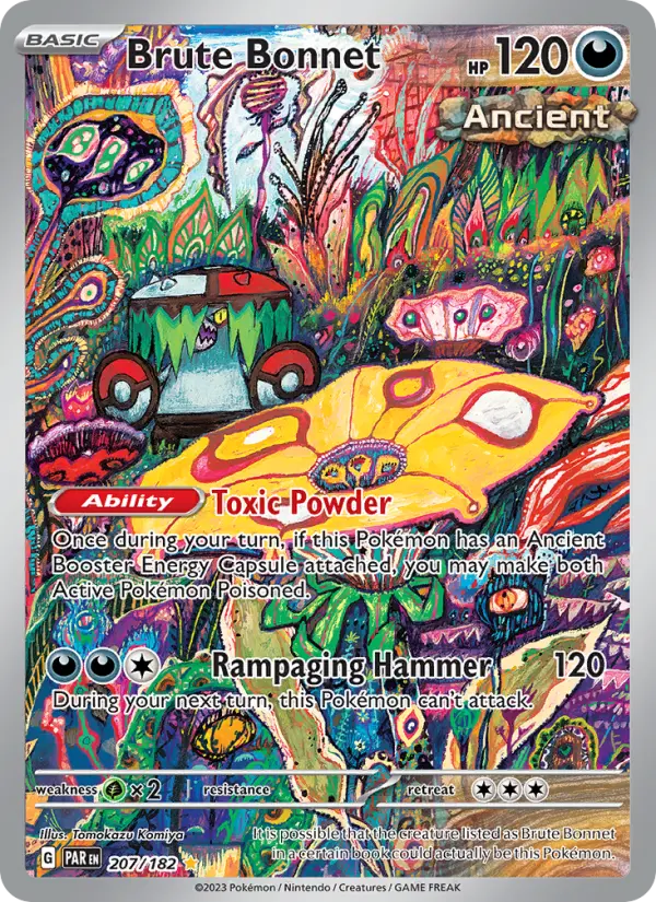 Brute Bonnet 207 Paradox Rift (SV4) Pokemon Card