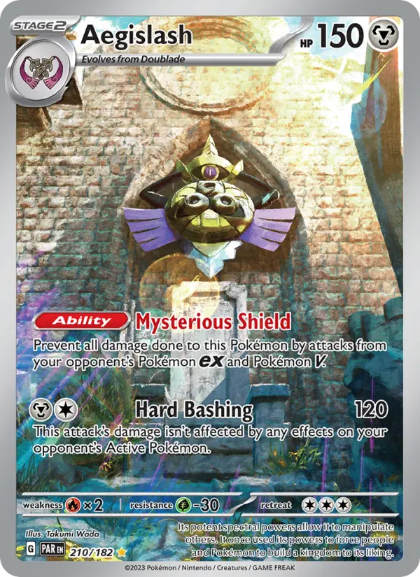 Aegislash 210 Paradox Rift (SV4) Pokemon Card