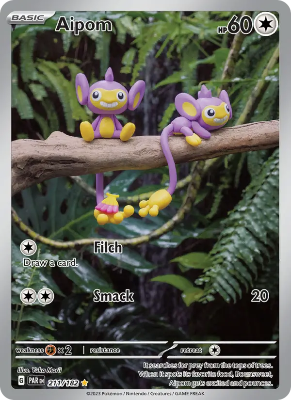 Aipom 211 Paradox Rift (SV4) Pokemon Card