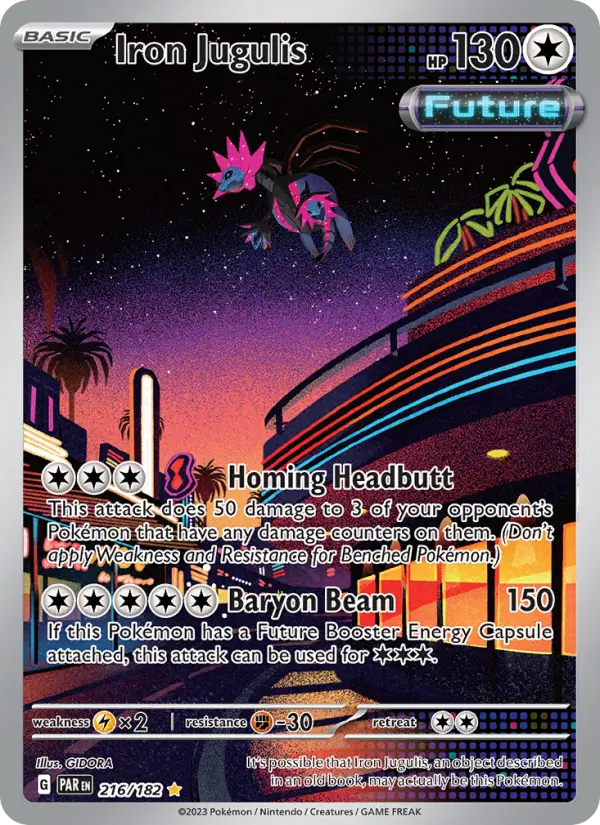 Iron Jugulis 216 Paradox Rift (SV4) Pokemon Card