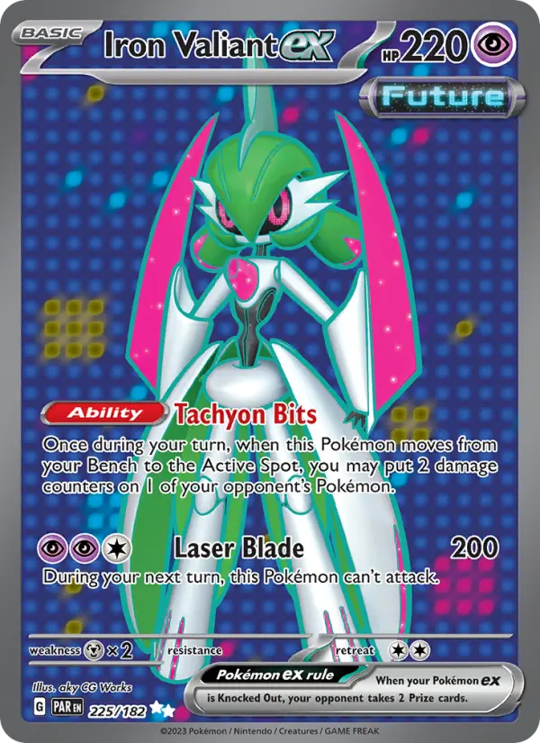 Iron Valiant ex 225 Paradox Rift (SV4) Pokemon Card