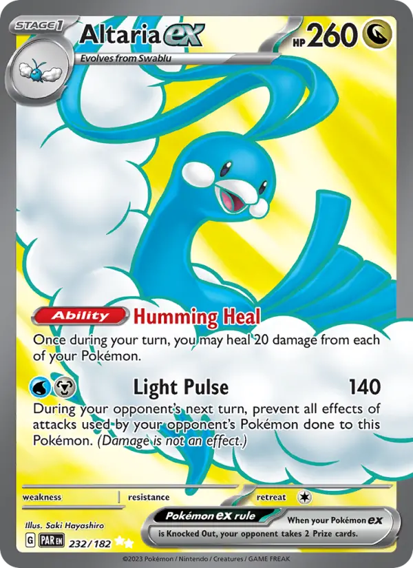 Altaria ex 232 Paradox Rift (SV4) Pokemon Card