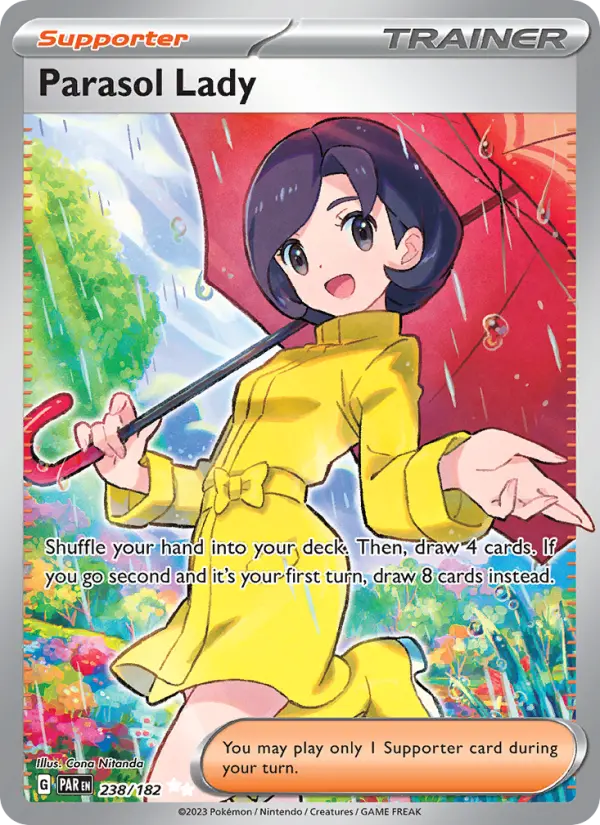 Parasol Lady 238 Paradox Rift (SV4) Pokemon Card