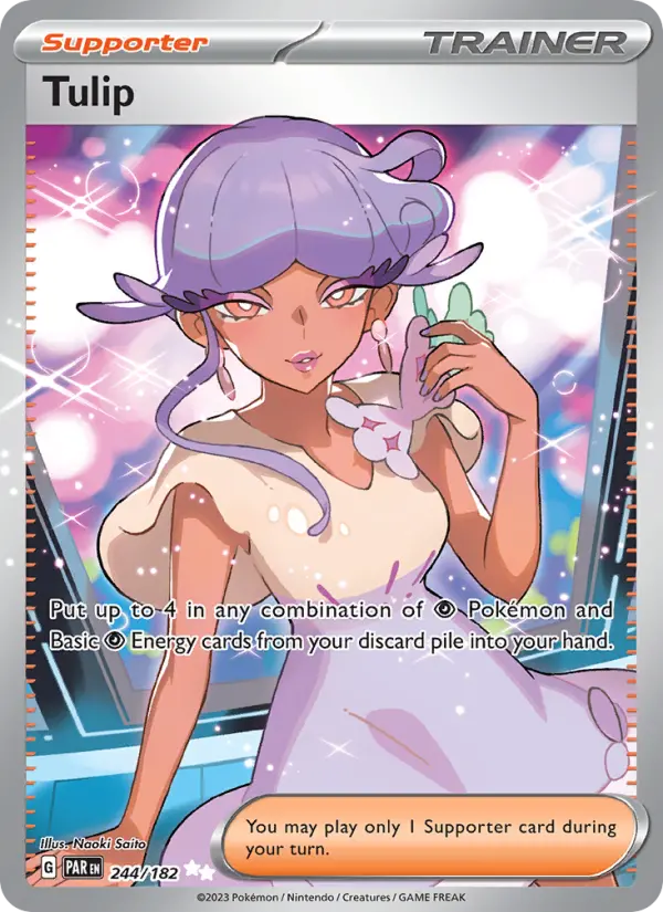 Tulip 244 Paradox Rift (SV4) Pokemon Card