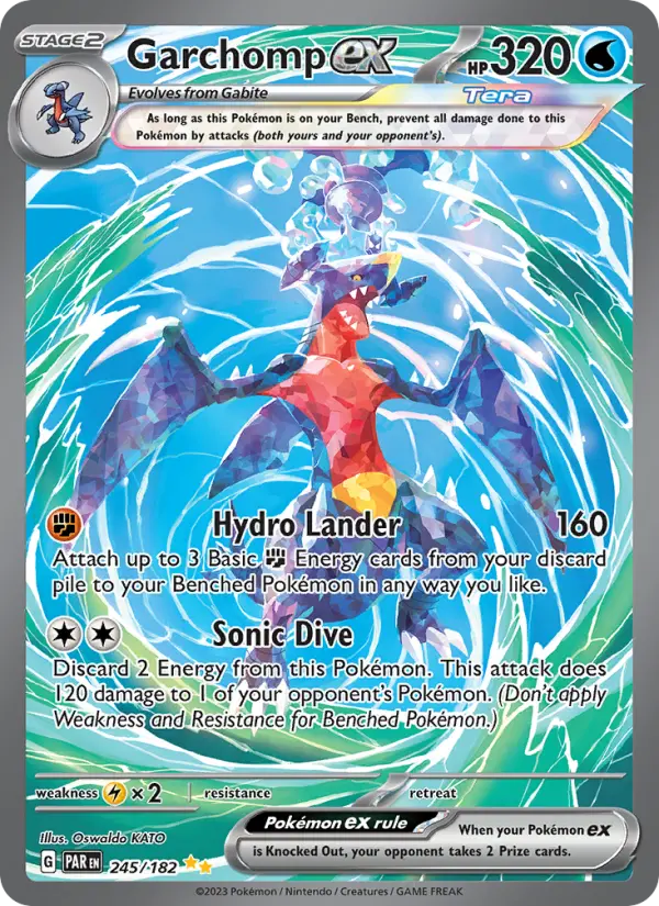 Garchomp ex 245 Paradox Rift (SV4) Pokemon Card