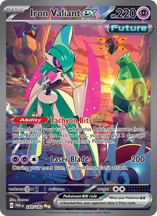 Iron Valiant ex 249 Paradox Rift (SV4) Pokemon Card
