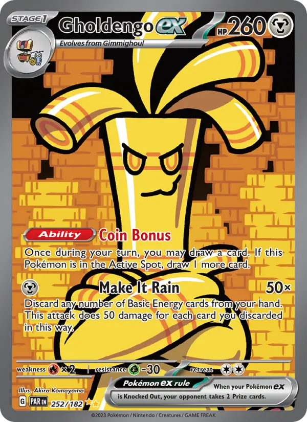 Gholdengo ex 252 Paradox Rift (SV4) Pokemon Card
