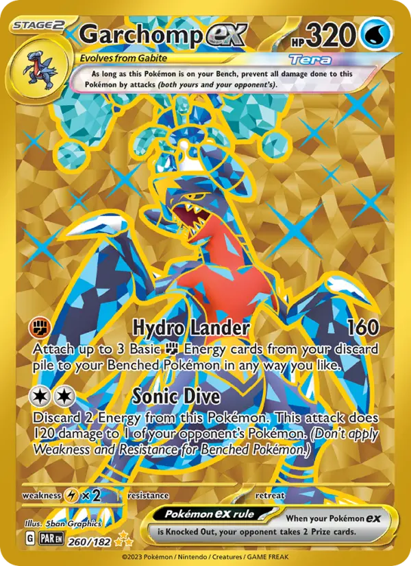 Garchomp ex 260 Paradox Rift (SV4) Pokemon Card