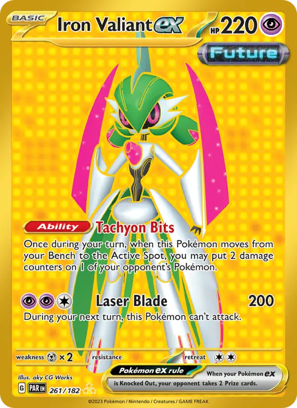 Iron Valiant ex 261 Paradox Rift (SV4) Pokemon Card