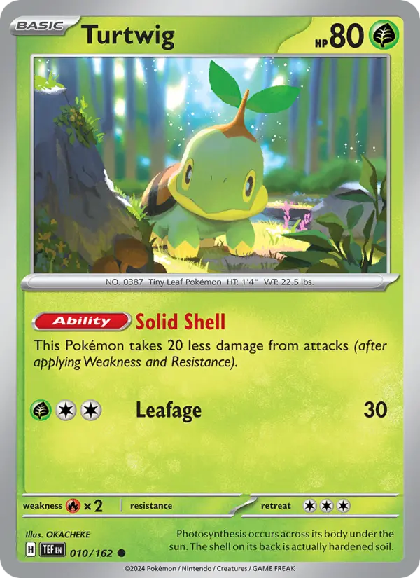 Turtwig 010 Temporal Forces (SV5) Pokemon Card
