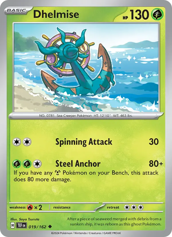 Dhelmise 019 Temporal Forces (SV5) Pokemon Card