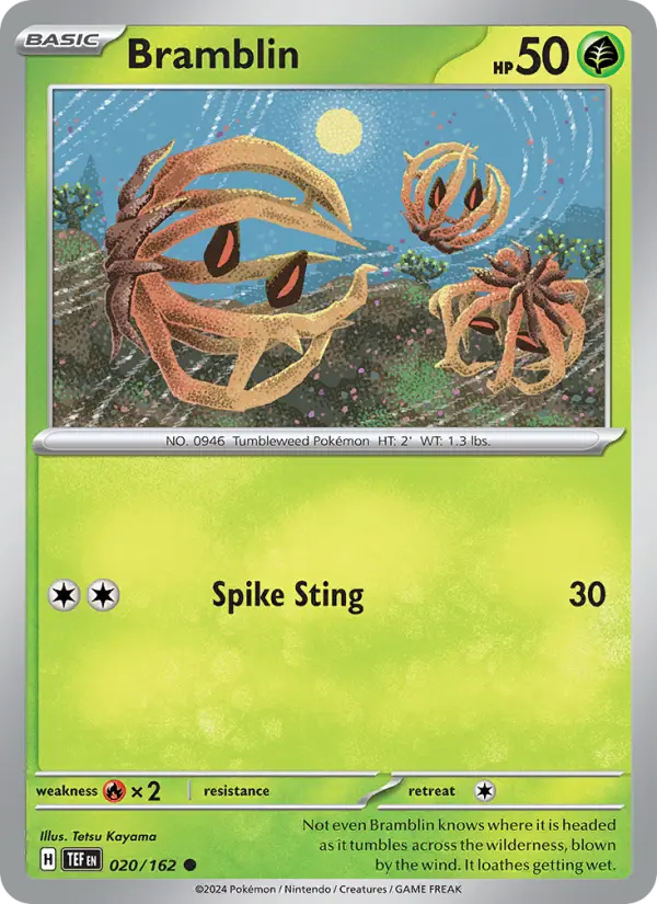 Bramblin 020 Temporal Forces (SV5) Pokemon Card