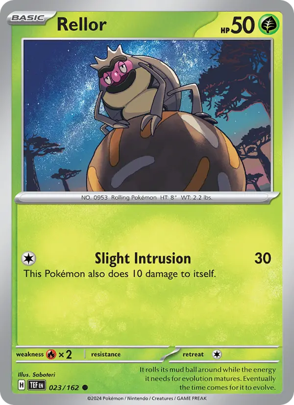 Rellor 023 Temporal Forces (SV5) Pokemon Card