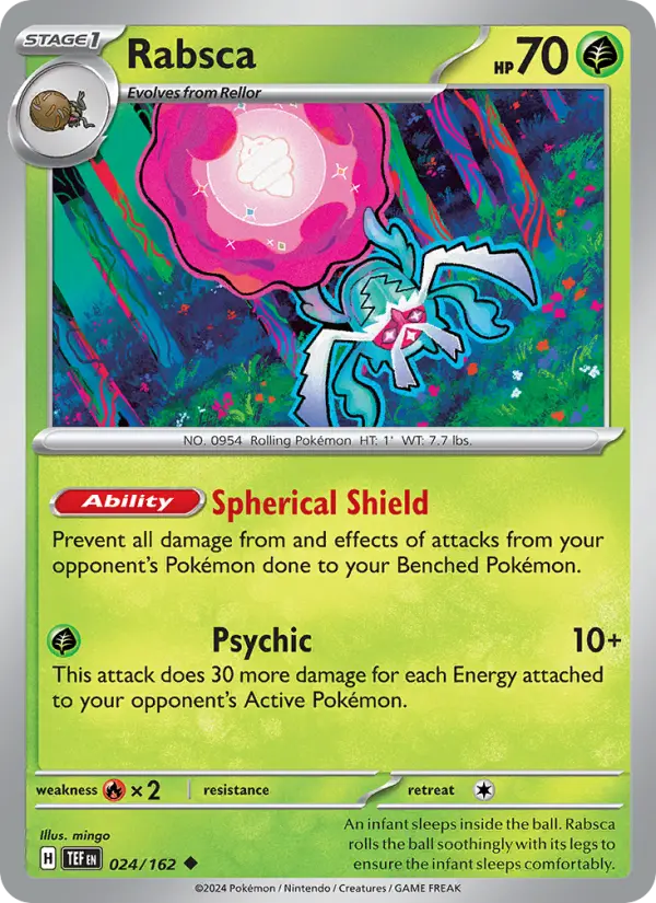 Rabsca 024 Temporal Forces (SV5) Pokemon Card