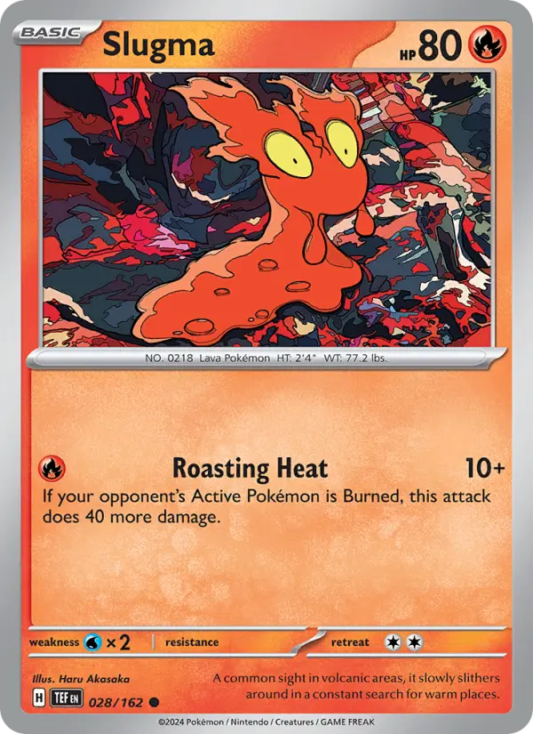 Slugma 028 Temporal Forces (SV5) Pokemon Card
