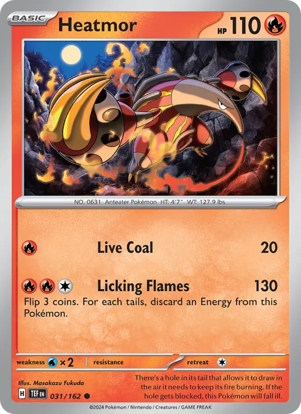 Heatmor 031 Temporal Forces (SV5) Pokemon Card