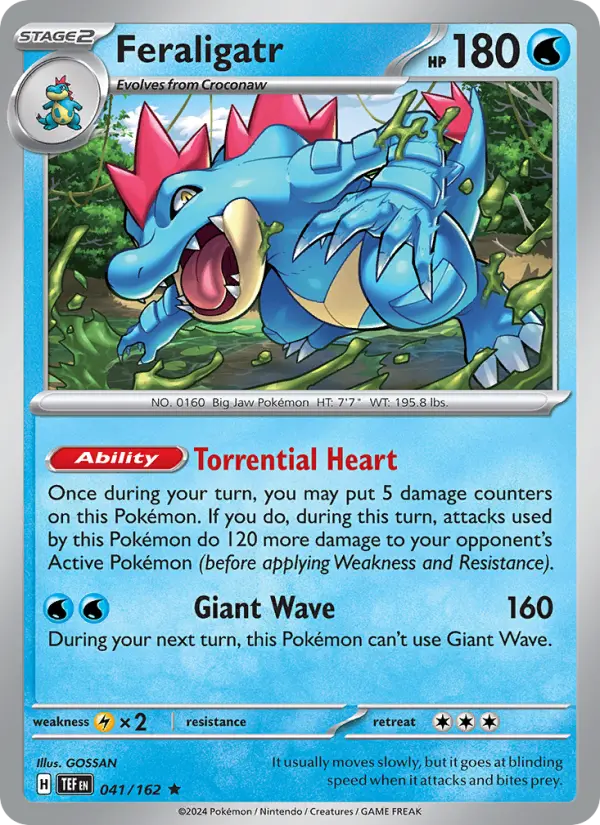 Feraligatr 041 Temporal Forces (SV5) Pokemon Card