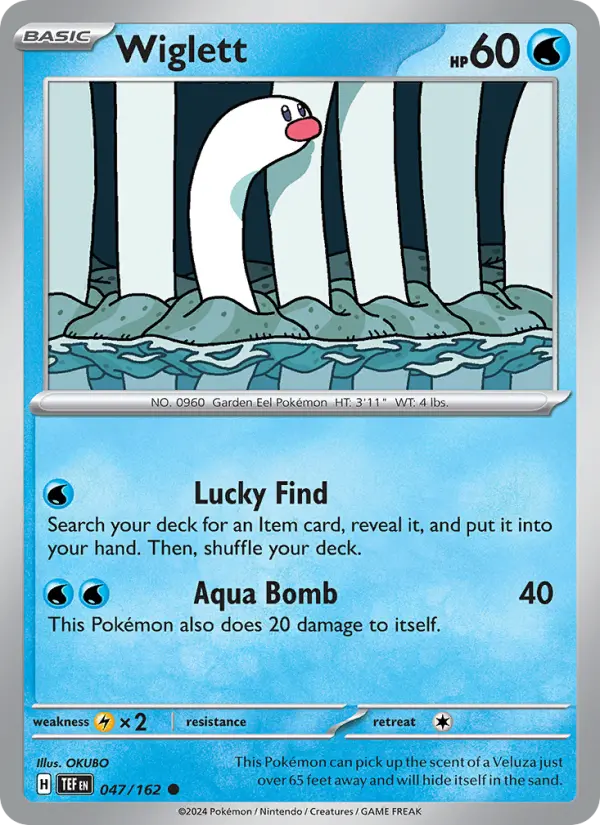 Wiglett 047 Temporal Forces (SV5) Pokemon Card