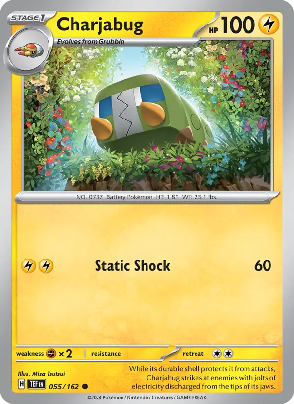 Charjabug 055 Temporal Forces (SV5) Pokemon Card