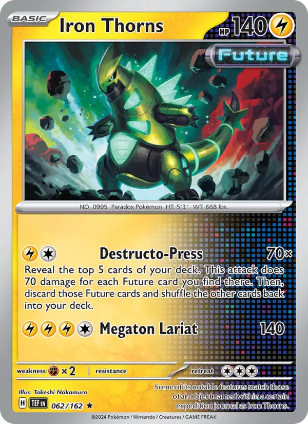 Iron Thorns 062 Temporal Forces (SV5) Pokemon Card