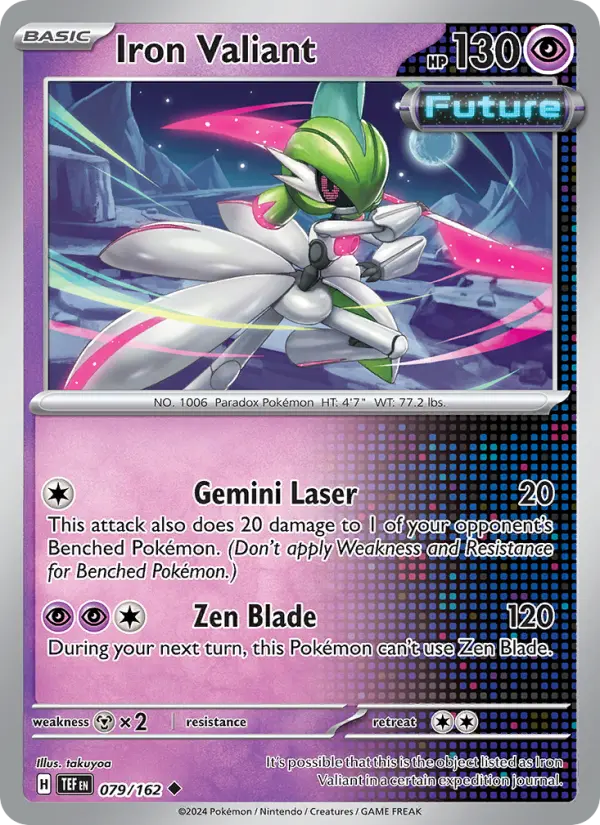 Iron Valiant 079 Temporal Forces (SV5) Pokemon Card
