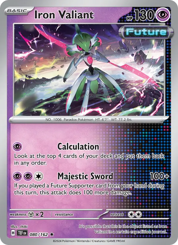 Iron Valiant 080 Temporal Forces (SV5) Pokemon Card