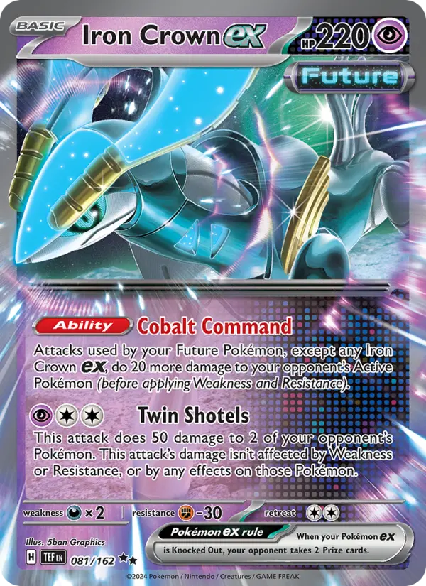 Iron Crown ex 081 Temporal Forces (SV5) Pokemon Card