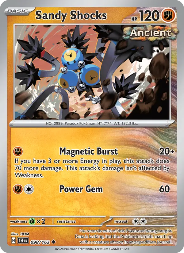 Sandy Shocks 098 Temporal Forces (SV5) Pokemon Card
