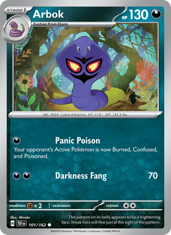 Arbok 101 Temporal Forces (SV5) Pokemon Card