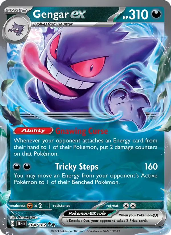 Gengar ex 104 Temporal Forces (SV5) Pokemon Card